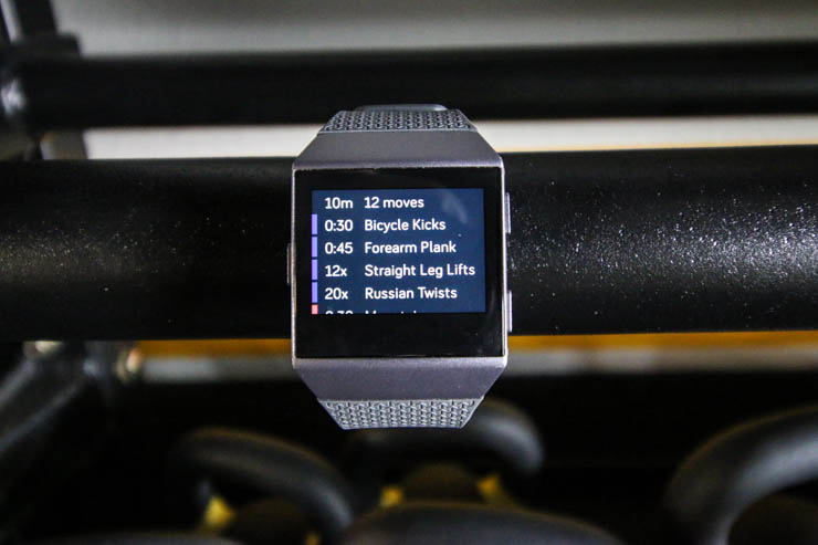 Fitbit Ionic workouts