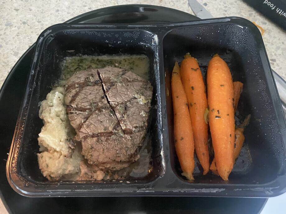 Factor Meals Filet Carrots In Tray