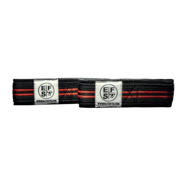 EliteFTS Red Stripe Shruggin' Wrist Straps