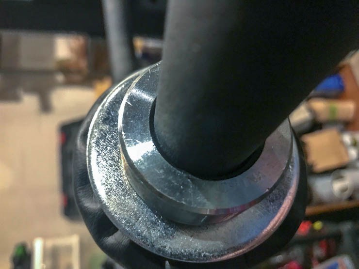 A look at the bearing on The Rogue SB-1 Safety Squat Bar