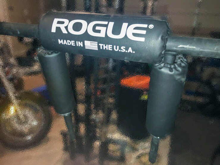 The padding on The Rogue SB-1 Safety Squat Bar