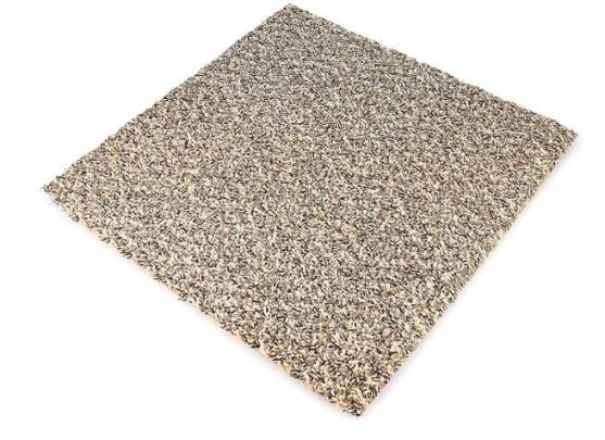 Feather peel and stick carpet tiles