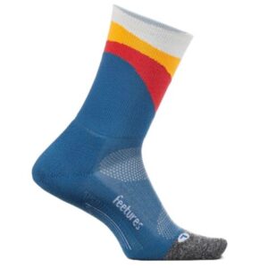 Feetures Elite Light Cushion Mini Crew sock in Rhythmic Blue