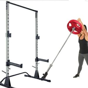 Fitness Reality 810XLT Squat Stand landmine in use