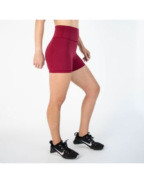 Women's Athletic Shorts - Compression Fit in Red