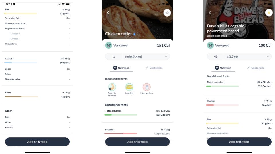 Foodvisor App Screenshots 3