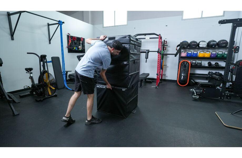 stacking rogue fitness plyo boxes