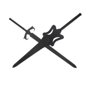 Crossed fringe sport fitness sword mace.