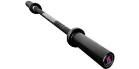 a black oxide Fringe Sport barbell