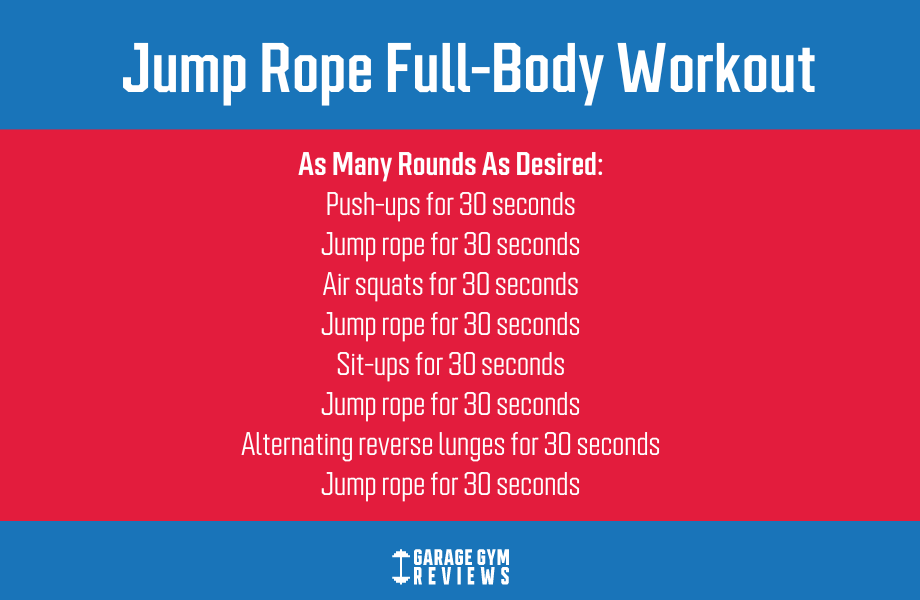 A full body jump rope workout