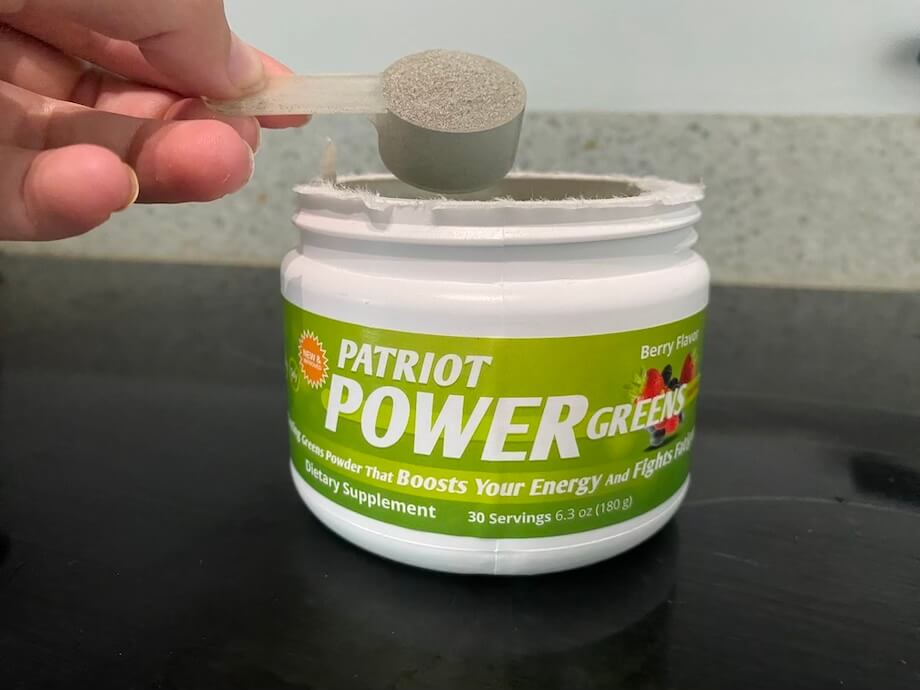 Full Scoop Of Patriot Power Greens