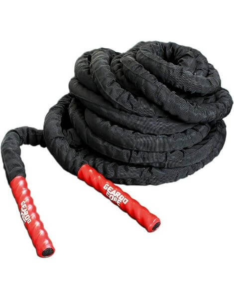 geardo battle rope on white background