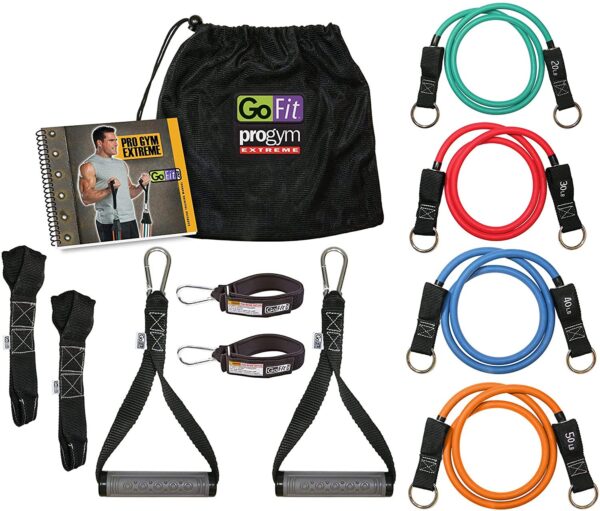 gofit progym extreme workout kit resistance bands.