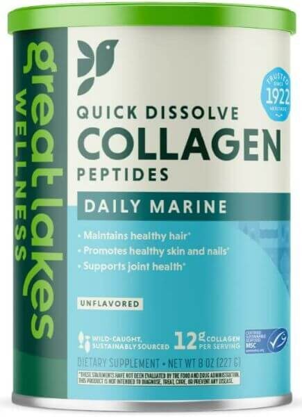 Great Lakes Wellness Daily Marine Collagen Peptides