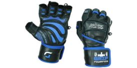Grip Power Pads Leather Workout Gloves