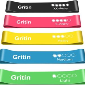 Gritin resistance bands; set of 5