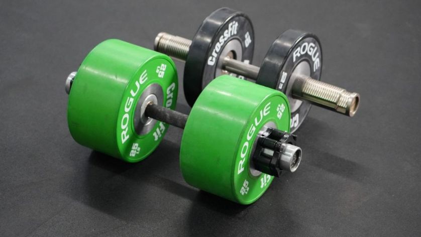 Gungnir dumbler and rogue loadable dumbbell