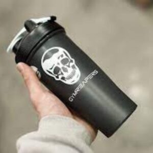 Black gymreapers blender bottle.