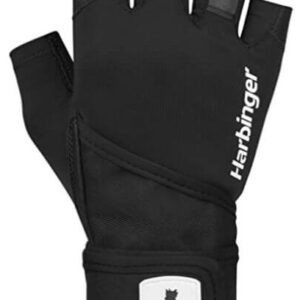 Harbinger Pro Wristwrap Weightlifting Gloves