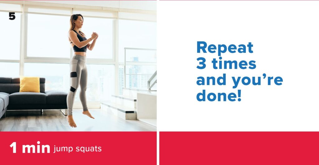 Image showing squat jumps