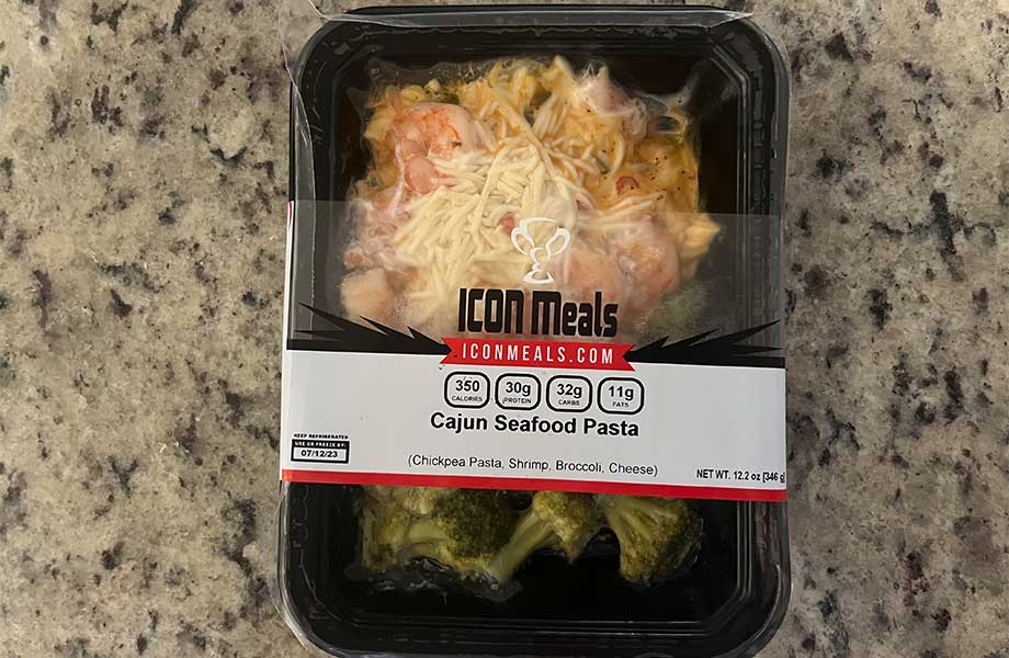 A Cajun seafood dinner from ICON Meals.