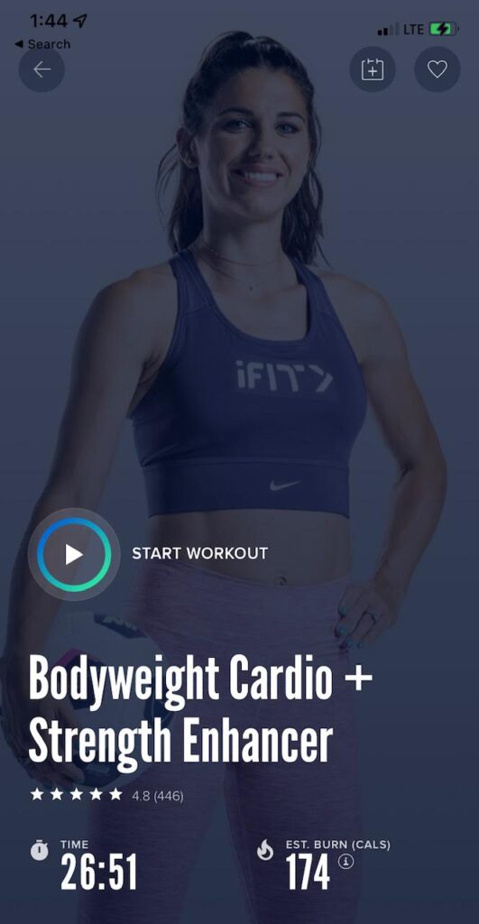 ifit bodyweight cardio