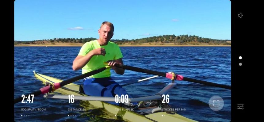 iFIT outdoor rowing workout