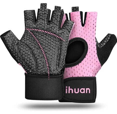 Ihuan Breathable Fingerless Workout Gloves