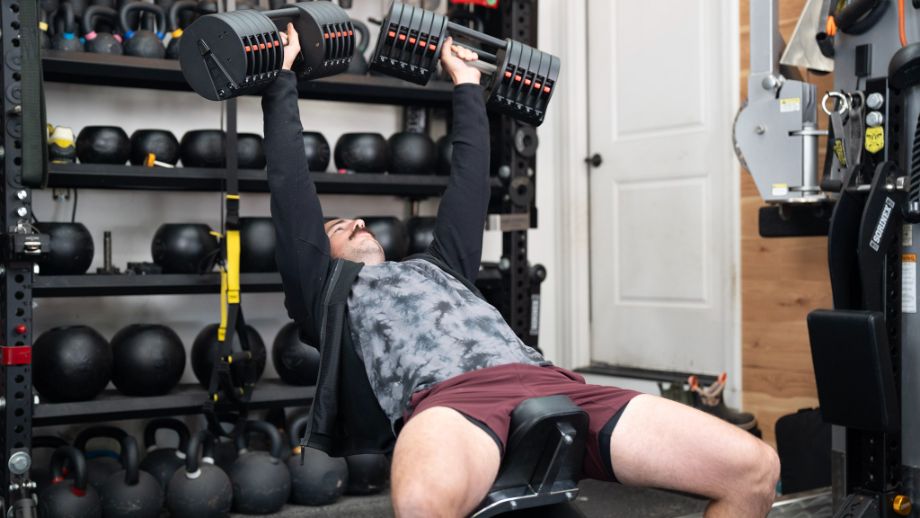 Incline press with the REP Fitness QuickDraw Dumbbells