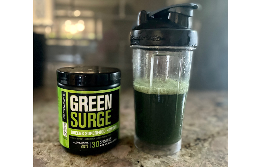 An image of Jacked Factory Green Surge in a shaker