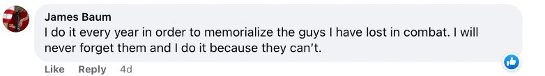 Comment from James Baum regarding Murph