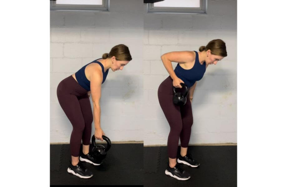 kettlebell bent over row