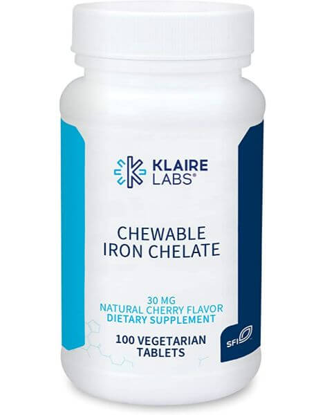 Klaire Labs Chewable Iron Chelate