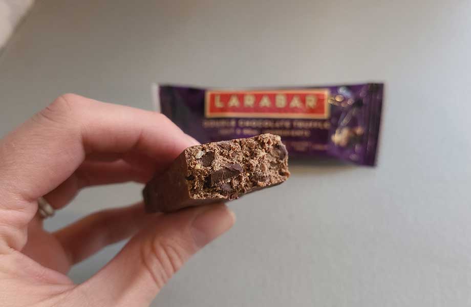 Larabar with a bite taken out