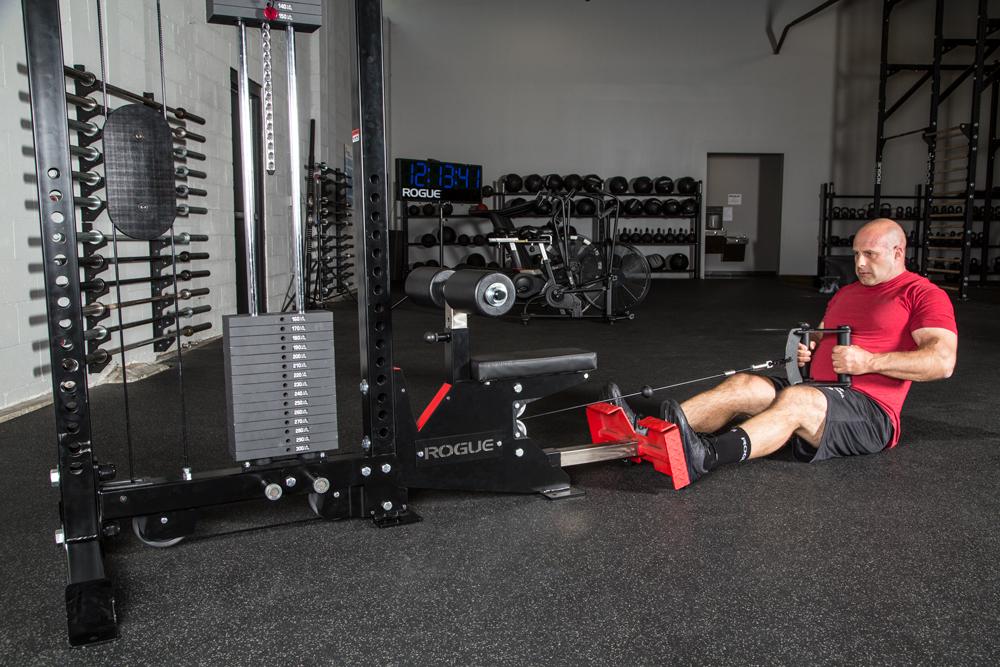 man using the Rogue Monster Lat Pulldown