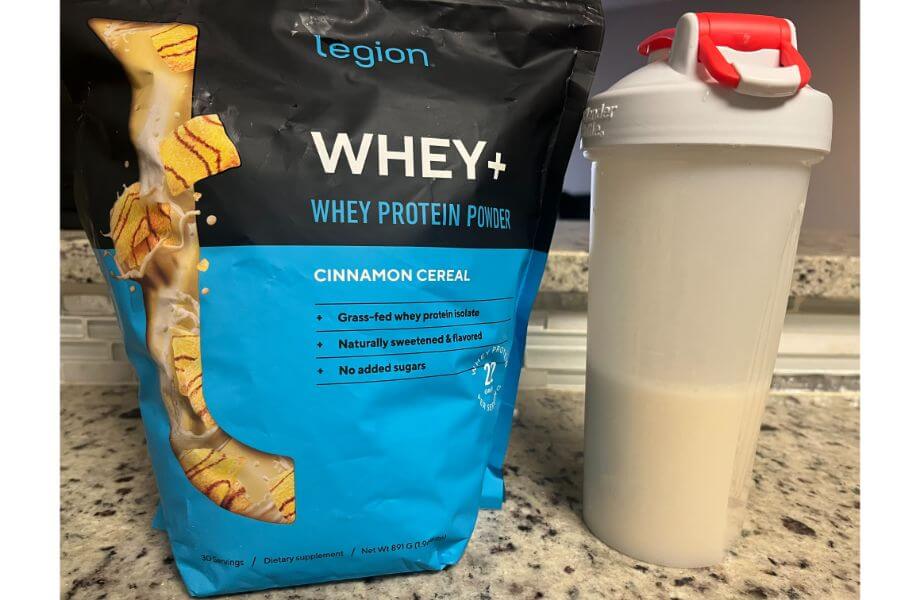 legion whey protein bag bottle