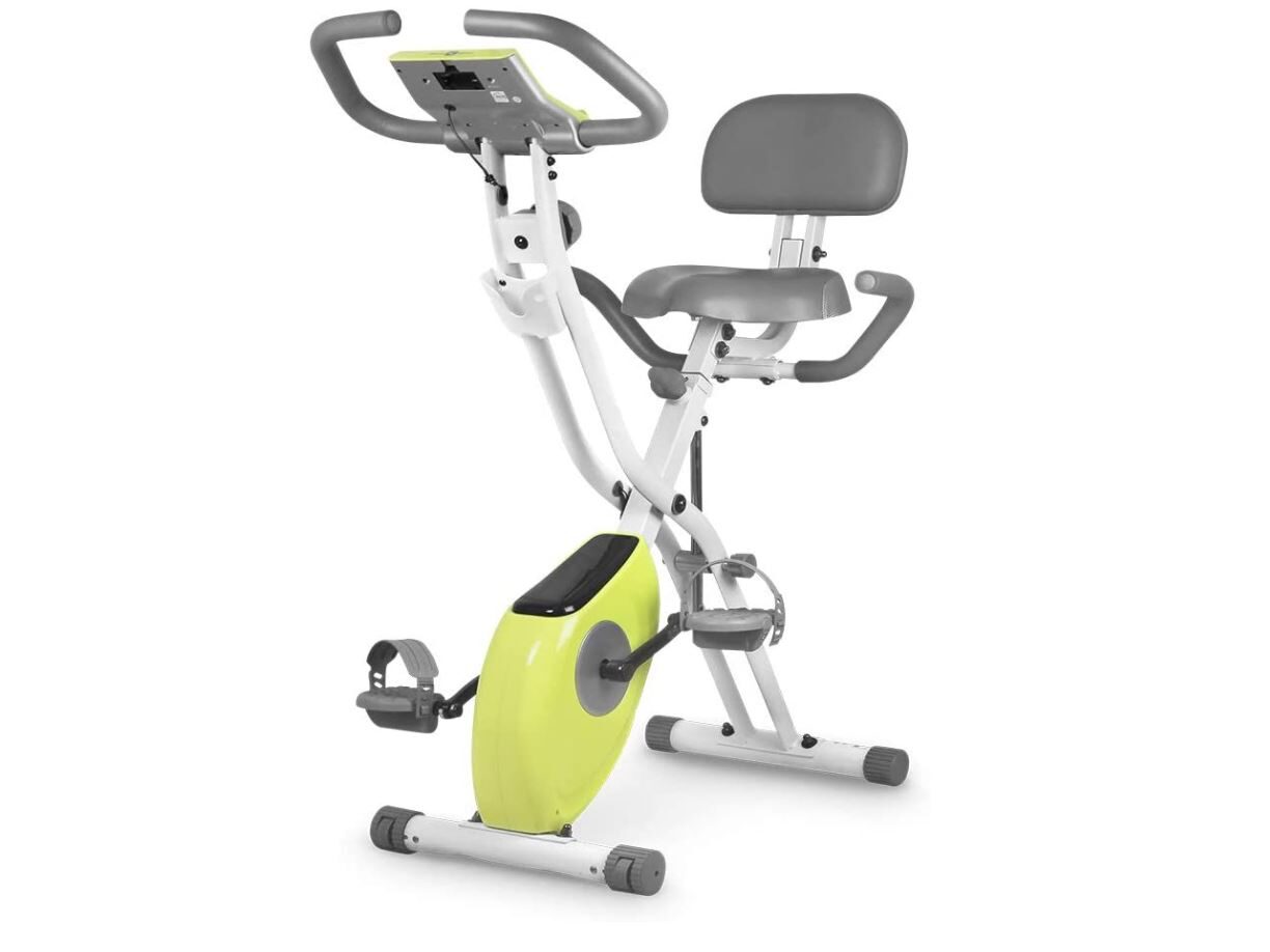Product image of the Leike Fitness upright folding exercise bike