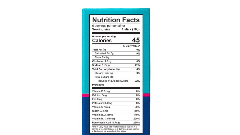liquid iv nutrition facts
