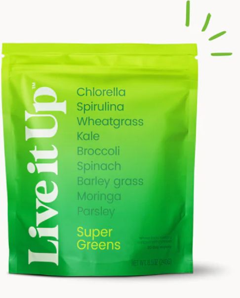 Live it Up Super Greens  Super Greens Powder For Everyday Health