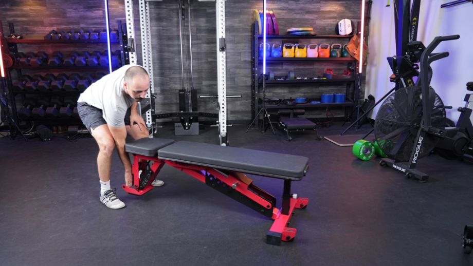 Man using the REP AB-5200 Adjustable Bench 2.0