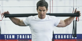 Mark Wahlberg in his home gym