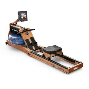 The Merach 950 Dual-Resistance Wood Rower.