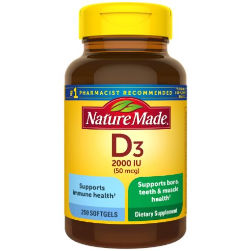 An image of Nature made Vitamin D3 softgels