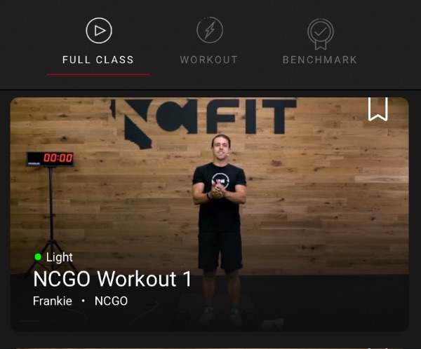 on-demand class with the NCFIT app