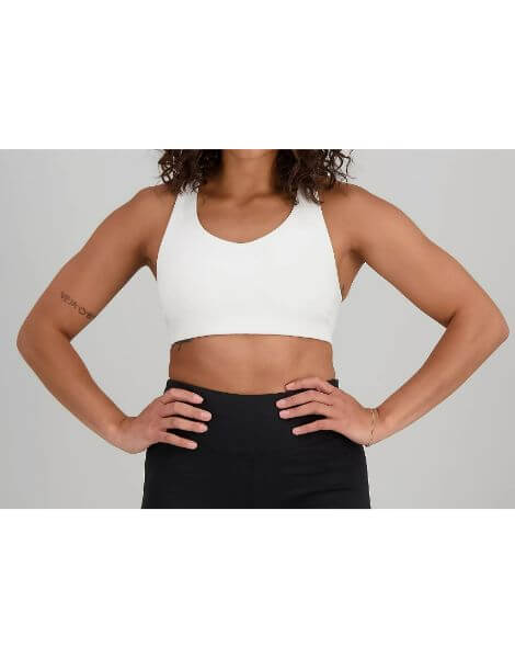 Women's NB Sleek Medium Support Sports Bra Apparel - New Balance