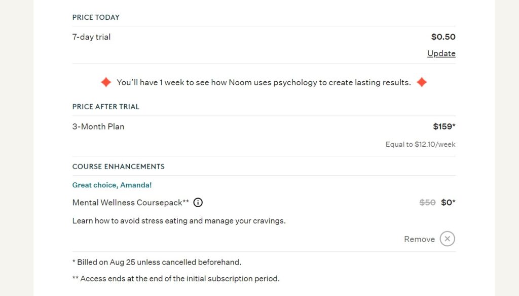 noom pricing