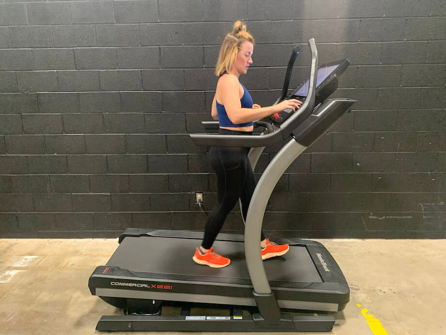 NordicTrack X22i Treadmill in use