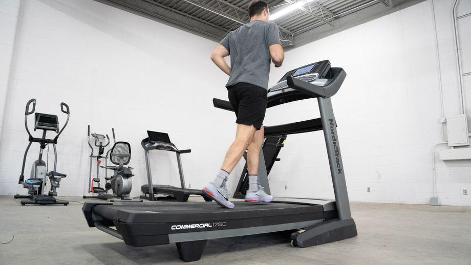 Coop running on the best treadmill, the NordicTrack Commercial 1750 treadmill