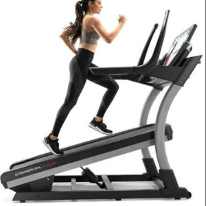 nordictrack commercial x32i treadmill product photo woman using
