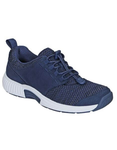 Orthofeet Francis Walking Shoe navy blue shoe